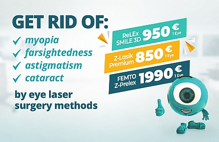 Get rid of:  myopia, farsightedness, astigmatism, cataract